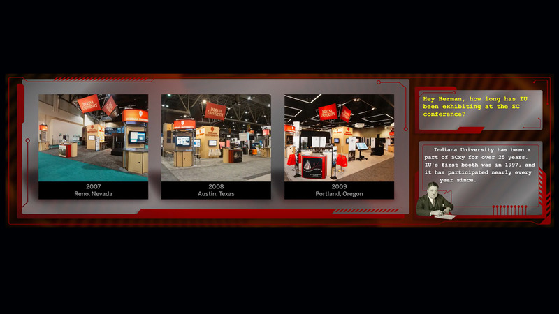 Hey Herman, how long has IU been exhibiting at the Supercomputing Conference?