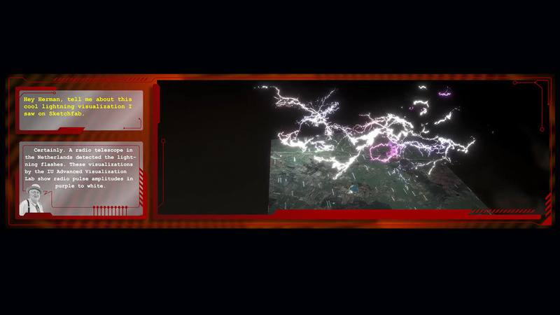 Hey Herman, tell me about this cool lightning visualization I saw on Sketchfab.